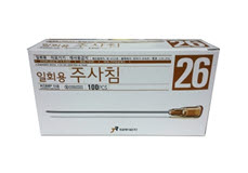 정림)일회용주사침(Disposable Needle)/26G*50mm