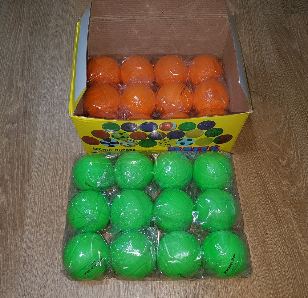 마사지볼/SPONGE RUBBER HI-BOUNCE BALLS/스퀴지볼/소프트볼(디자인 랜덤발송)