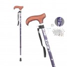 진산)웰비 큐빅 이단지팡이/꽃무늬 고급형/608SAW [영세품]