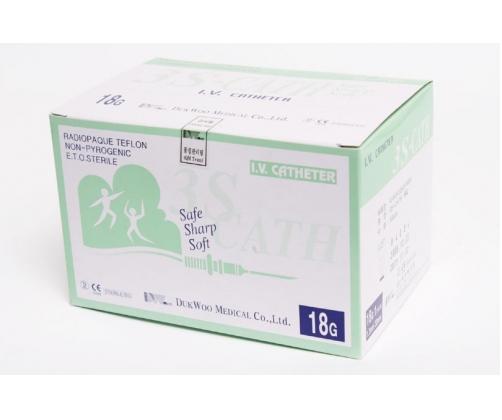 덕우)정맥카데타(I.V Catheter) 18G